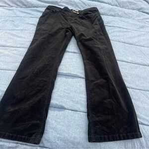 Jones New York Stretch Flare Black Corduroy Jeans Size 14